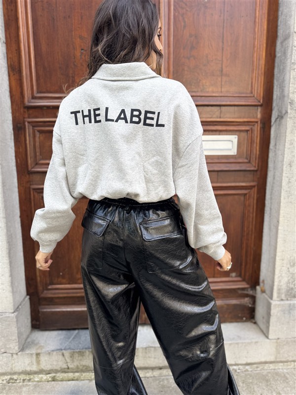 Leatherloook Broek Balloon Ld3347 Zwart