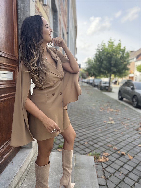 Blazerjurk Ld2901 Cape Mouwen