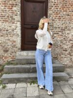 Knit Gilet Yp1700 Lace Boord + Knoopjes