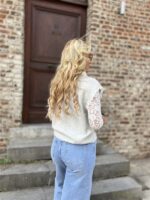 Knit Gilet Yp1700 Lace Boord + Knoopjes