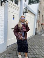 Alix Faux Leather Blouse 2509412310