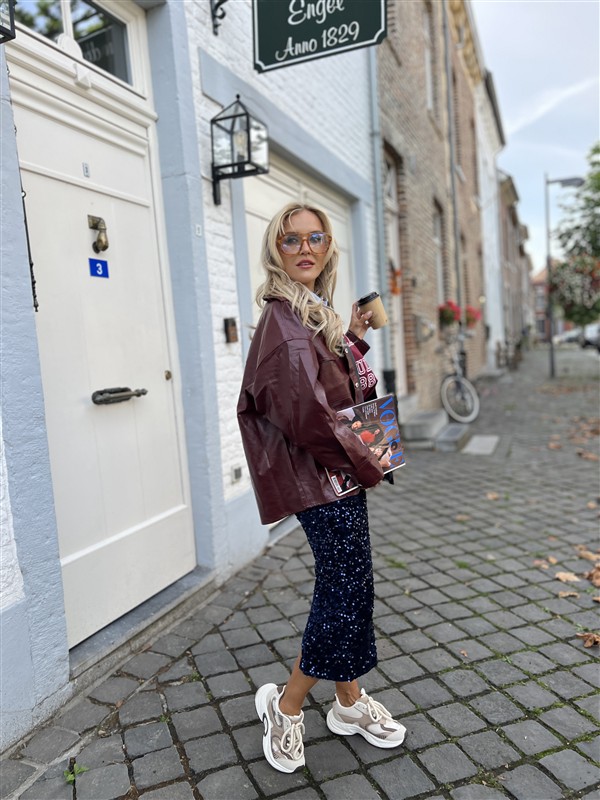 Alix Faux Leather Blouse 2509412310