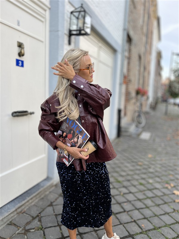 Alix Faux Leather Blouse 2509412310