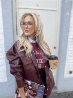 Alix Faux Leather Blouse 2509412310