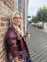 Alix Faux Leather Blouse 2509412310