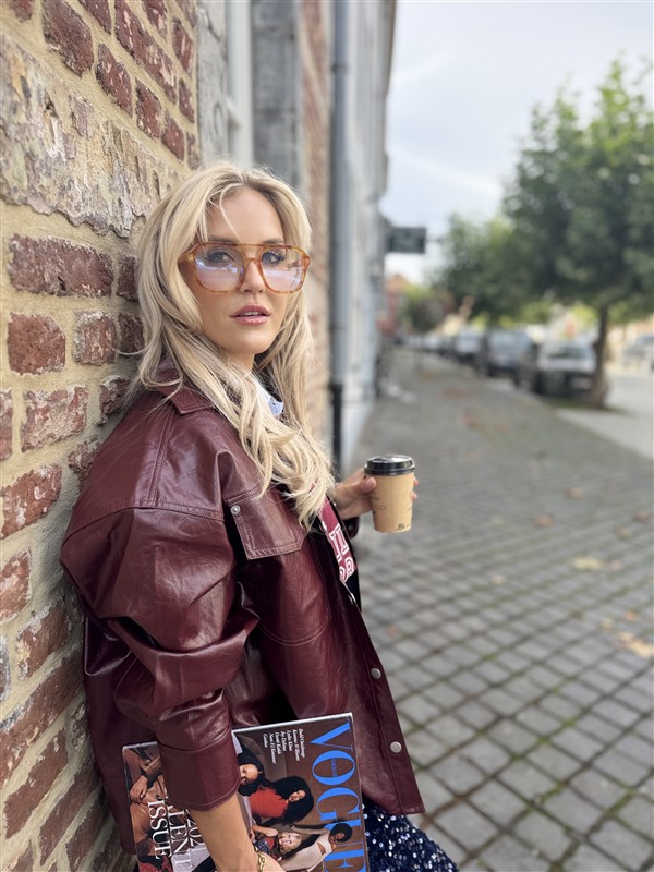 Alix Faux Leather Blouse 2509412310