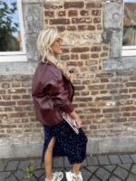 Alix Faux Leather Blouse 2509412310