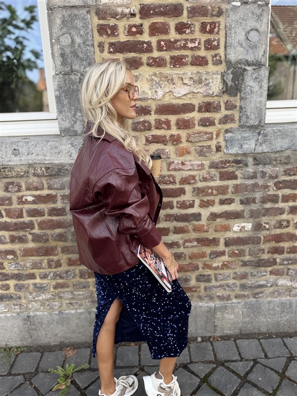 Alix Faux Leather Blouse 2509412310