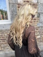 Maxi Lace Dress 3465 Choco