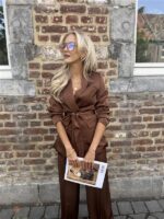 Blazer V340 Satine Bow Coffee