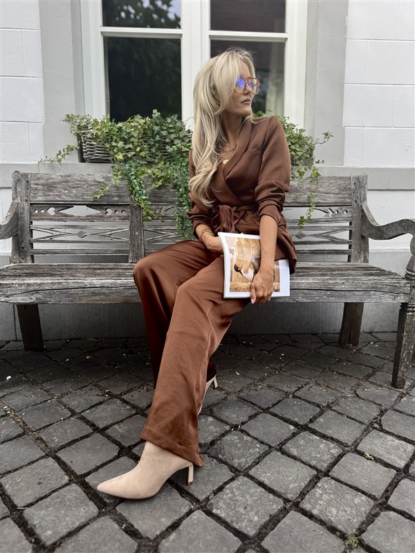 Blazer V340 Satine Bow Coffee