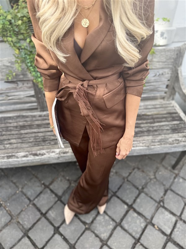 Blazer V340 Satine Bow Coffee