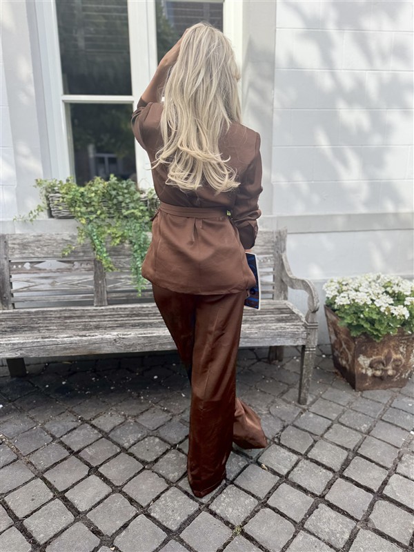 Blazer V340 Satine Bow Coffee