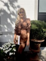 Blazer V340 Satine Bow Coffee