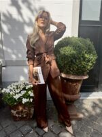 Blazer V340 Satine Bow Coffee