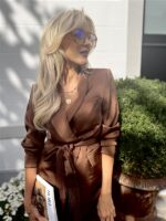 Blazer V340 Satine Bow Coffee