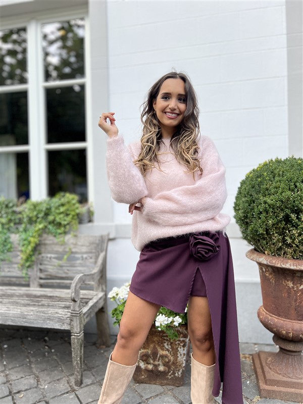 Kid Mohair Knit 28007 Ronde Hals