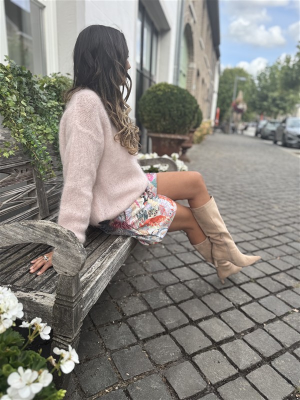 Kid Mohair Knit 28007 Ronde Hals