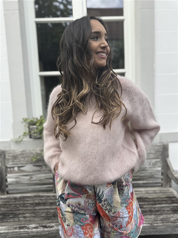 Kid Mohair Knit 28007 Ronde Hals