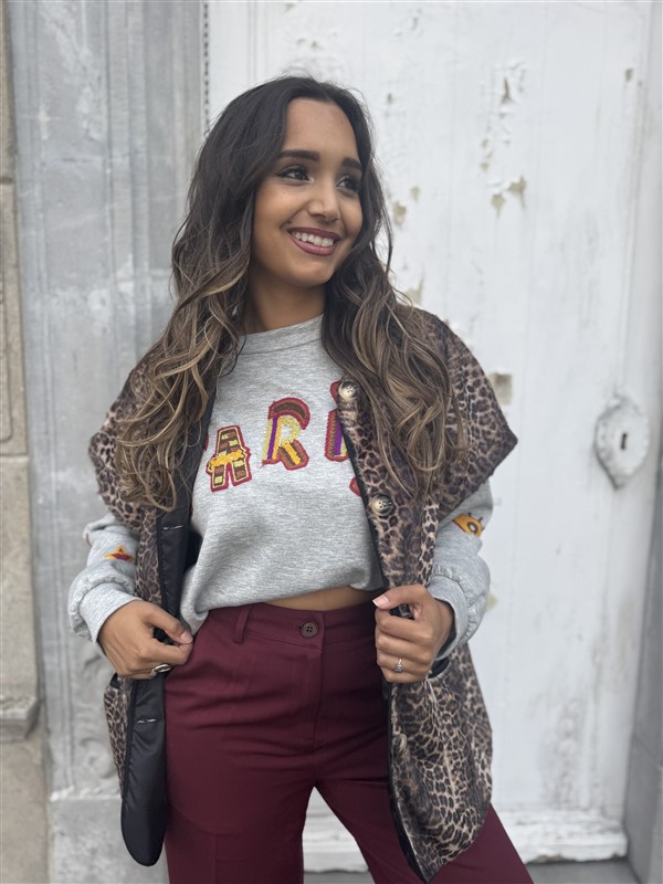 Mouwoos Vest 12079 Leopard