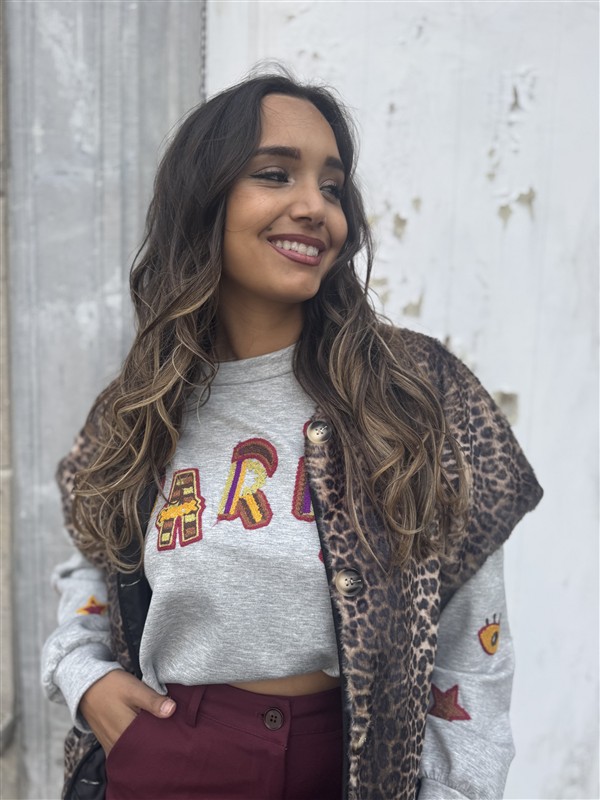 Mouwoos Vest 12079 Leopard