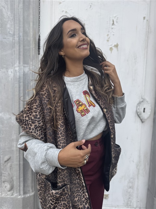 Mouwoos Vest 12079 Leopard