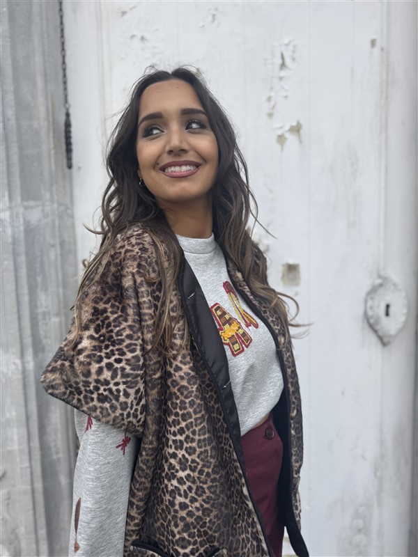 Mouwoos Vest 12079 Leopard