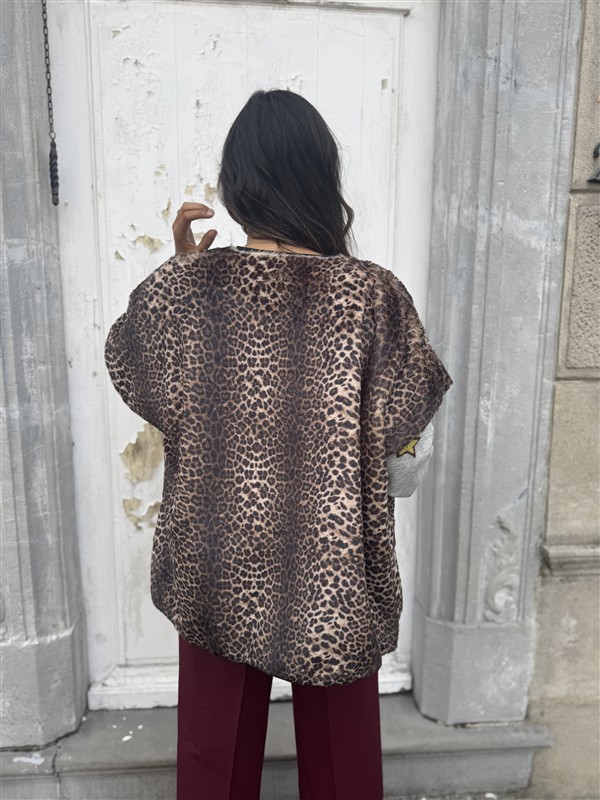 Mouwoos Vest 12079 Leopard