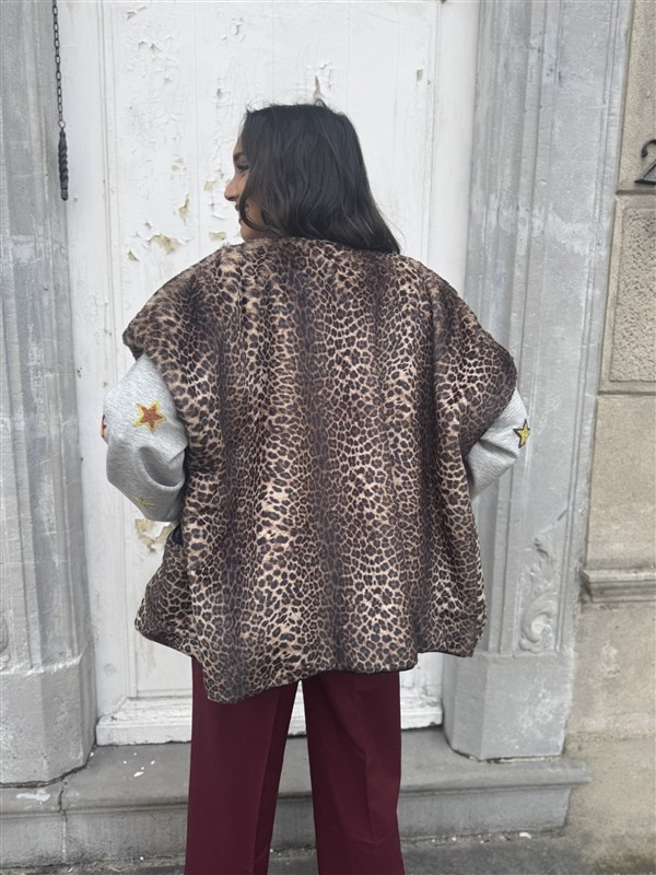 Mouwoos Vest 12079 Leopard