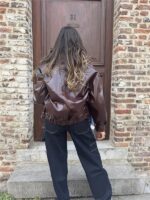 Leatherlook Bomber Bordeaux