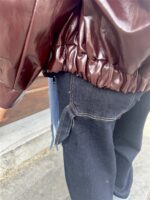 Leatherlook Bomber Bordeaux
