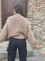 Braided Vest Zm66001 Buttons Camel