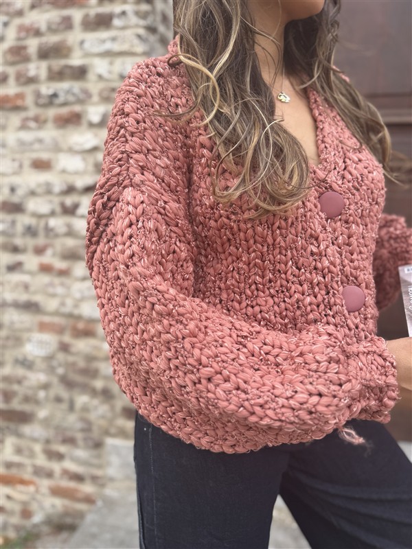 Braided Vest Zm66001 Buttons Pepper