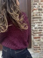 Braided Vest Zm66001 Buttons Burgundy