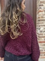 Braided Vest Zm66001 Buttons Burgundy