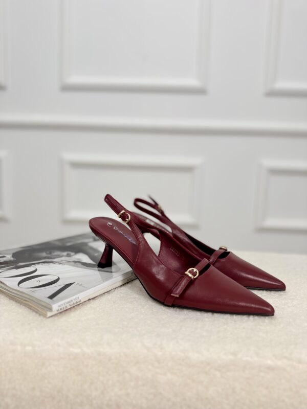 Slingback Heels Ls5533 Bordeaux