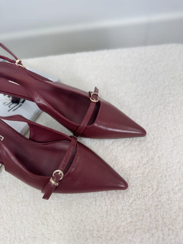 Slingback Heels Ls5533 Bordeaux