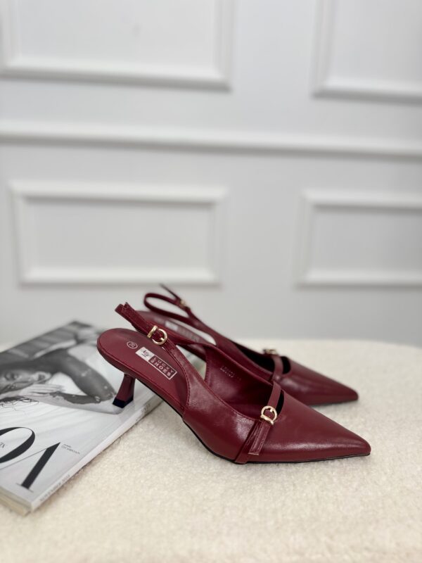 Slingback Heels Ls5533 Bordeaux