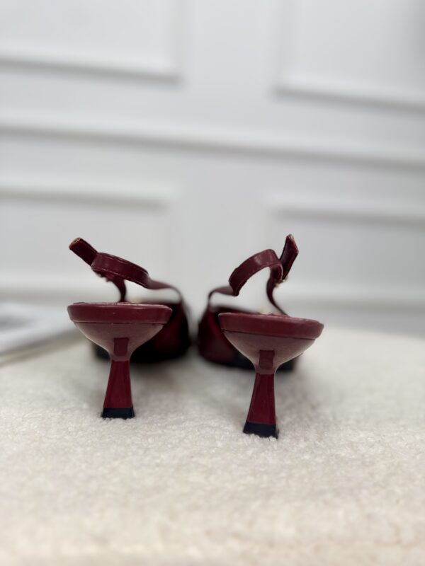Slingback Heels Ls5533 Bordeaux