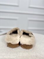 Suede Clog 333-318 Met Faux Fur