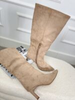 Hoge Laars 00-012 Kitten Heels Beige
