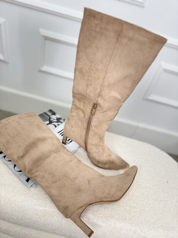 Hoge Laars 00-012 Kitten Heels Beige