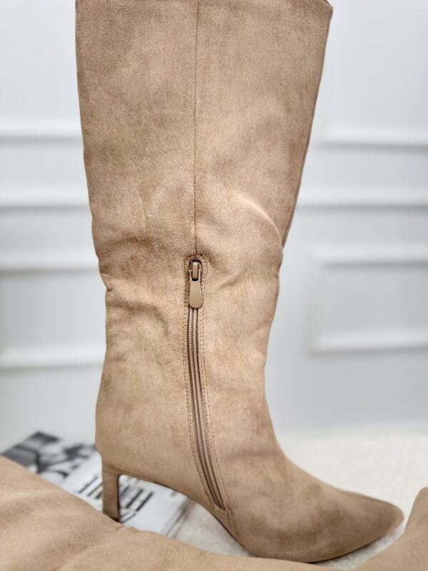 Hoge Laars 00-012 Kitten Heels Beige