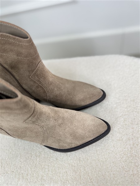Western Boot Sp301 Leather Taupe