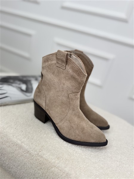 Western Boot Sp301 Leather Taupe