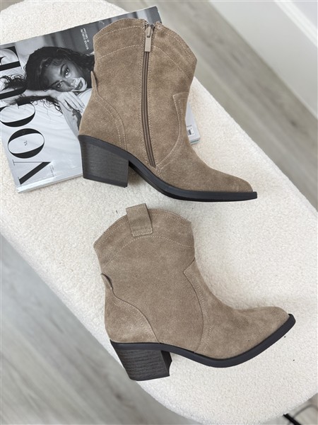 Western Boot Sp301 Leather Taupe