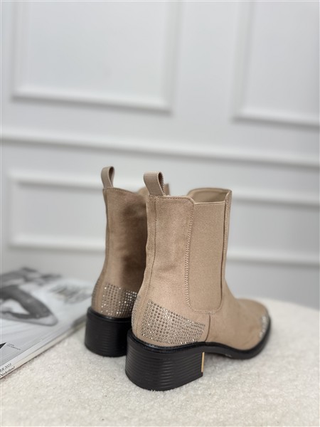 Laarsje A-910 Met Strass Taupe