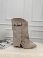 Boot D79 Overslag Studs Beige