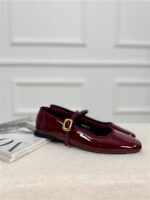 Lak Ballerina 68-383 Met Bandje Bordeaux