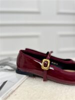 Lak Ballerina 68-383 Met Bandje Bordeaux